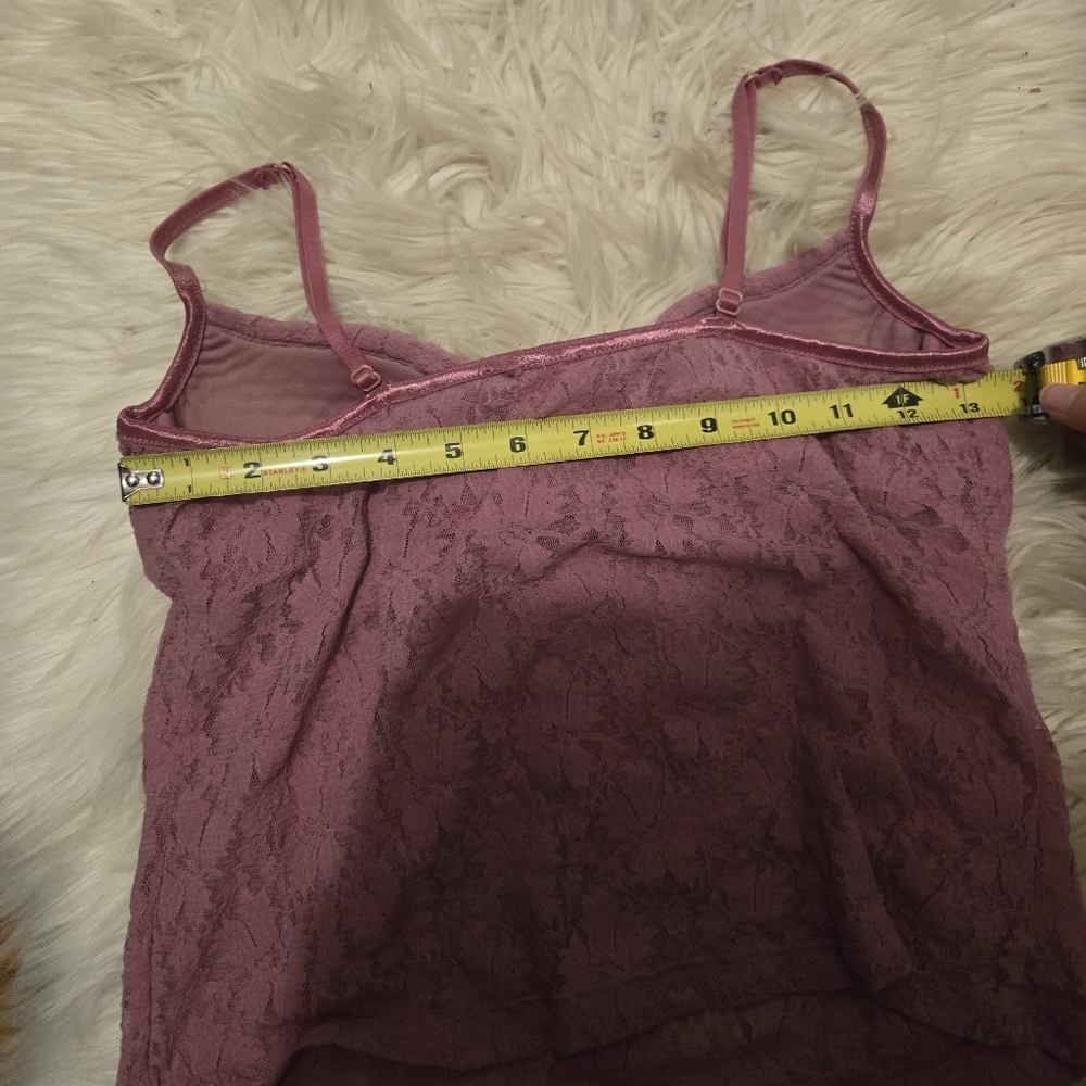 Y2K Bra Lace Top Tank Purple Pink - Picture 5 of 6